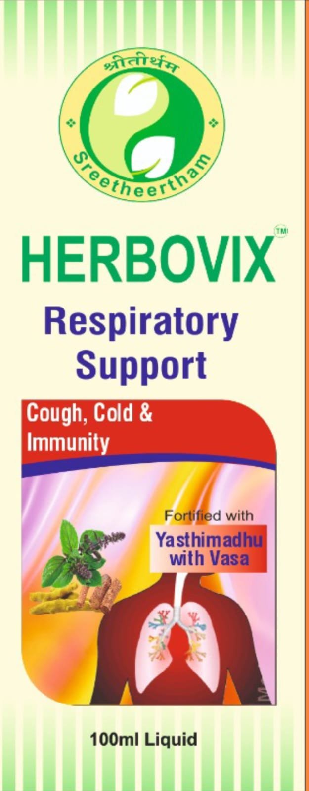 Herbovix Cough Syrup - Sree Theertham Enterprises